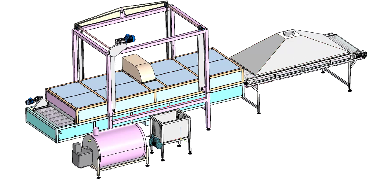 Конвейерная фритюрница Торнадо ФНД-500 Промышленный фритюр для жарки